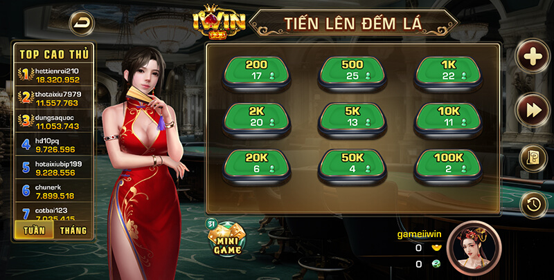 Tiến lên đếm lá được xem là tựa game bài dễ ăn nhất khi tham gia